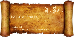 Makula Zsolt névjegykártya